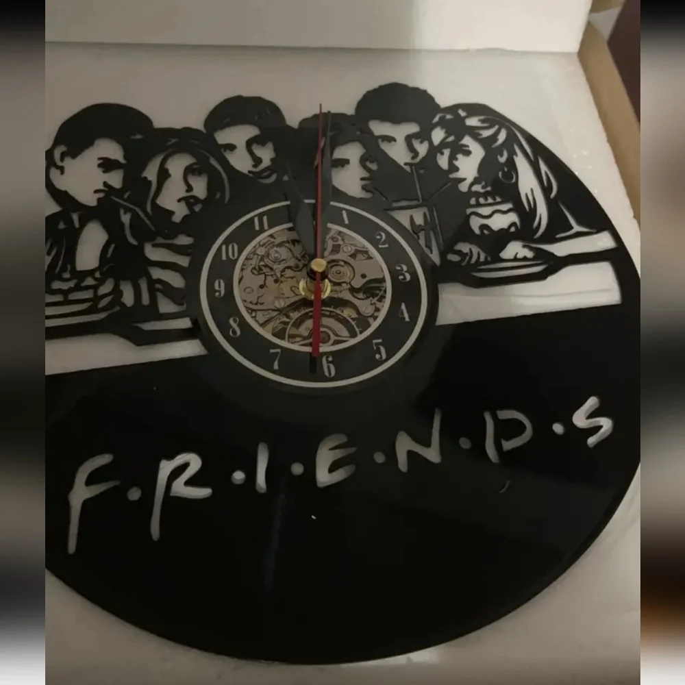 Friends tv show vinyl record wall clock 12